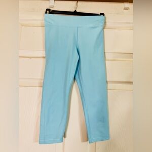 Polo Ralph Lauren Sky‎ Blue Kids Logo Stretch Leggings 1967 Size S -7 EUC